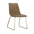 wholesale Style simple designer furniture hotel modern golden chrome dining chair