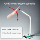 glass modern study usb table for office Wireless Led Desk Lamp