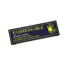 Custom High Density Apparel Damask Woven Clothes Garment Collar Neck Label