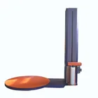 Automatic Paper Roll Stretch Shrink Film Pallet Wrapper Wrapping Machine On Rollers