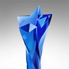 Crystal Awards Award Crystal New Folk Art Star Shaped Crystal Awards Trophy Plaque Crystal Trophy Award