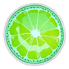 Wholesale bulk cotton round lemon microfiber beach towel custom logo for summer