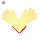 amid cotton safety unisex grill oven gloves wholesale bbq oven mitts with five finger
