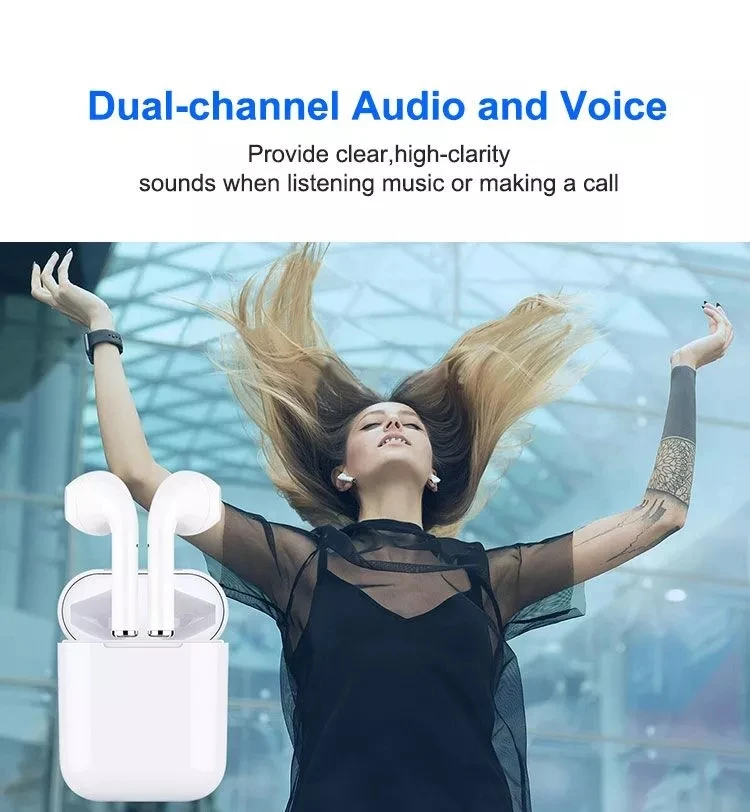 High Quality Wireless bt5.0 Stereo Earbuds tws 1:1 earpod with popup window connection, i9s, i11, i12, i88, i99 TWS earphone - ANKUX.COM