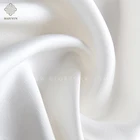 30mm 55" luxury customize white pure color 100%mulberry satin silk fabric