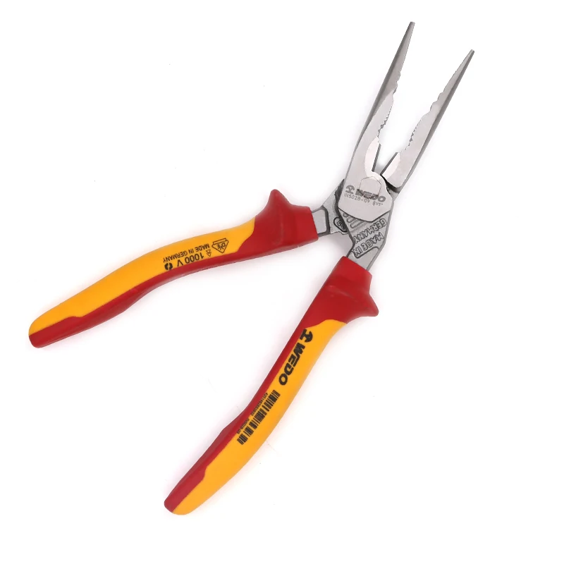 Wedo Pliers Insulated Germany Bent Snipe Nose Pliers Vde Certification