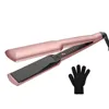 New Shape none slip surface 3D floating plate hair straightener With Glove