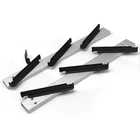 Hot sell indoor louvre adjustable aluminum window shutters for 5mm/6mm tempered glass