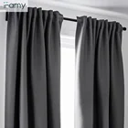 Ready made blackout curtains with magnetic strip hotel blackout curtain