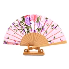 Fan Wood Fanfan China Online Sale Ladies Hand Fan Decorative Craft Fan Spanish Wood Flat Silk Cloth Fan