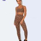 Apparel Size 2020 High Quality Women Yoga Sets Apparel Plus Size Sexy Yoga Sets Leopard Print Custom Yoga Set