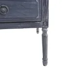 French Vintage Rustic Style Decorated Wood Furniture White / Blue Color Antique Storage Drawer Cabinet