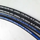 3/8 inch R3 fibre braided hydraulic rubber hose high pressure fibre hose pipe Chinese manufacturer Gummislang