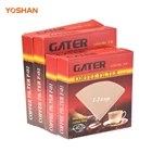 Portable Light V60 Coffee Dripper Filter Paper Solid Yellow Brown Filter Paper Holder 2020 New Beverage Filter Paper Board