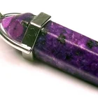 Pendant Hot Natural Crystal 6 Prism Pendant Necklace Jewelry Agate Stone Bullet