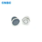 12mm mini short type momentary black shell led 12v red metal push button switch with terminal pins