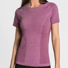 fitness & yoga wear woman fitness Yoga Gear gym suit run half sleeve T-shirt tight clothing summer clothing sports wear