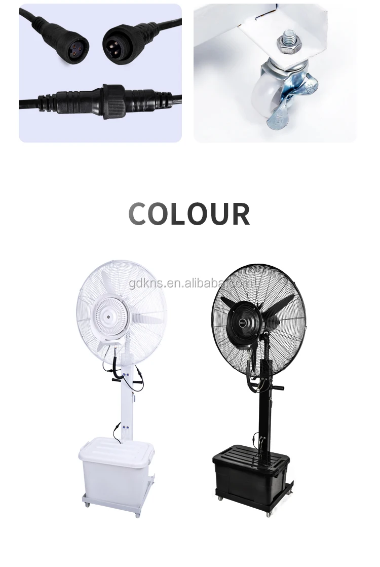 Spray Cooling Fan, Portable, Wall - detail 20