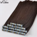 LeShine Double Drawn Russian Tape in Hair Extensions Wholesale Remy Cuticle Human Invisible Skin Weft Injected By Hand