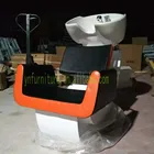 2019 New European Styling Heavy Duty Orange&White Shampoo Chair Wash Chair Backwash Bowl
