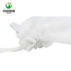 customized drawstring cotton mesh hotel laundry bag for wholesale