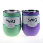 Best Selling 12oz Double Wall Insulated Vacuum Stainless Steel Travel Wine Tumbler Mug