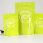 Glossy finished smell proof mylar bags flower seeds loose tea package kraft paper doypack for food