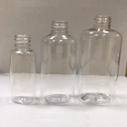 Fast production Oval shape plastic 25ml 60ml 100ml PET hand gel bottle