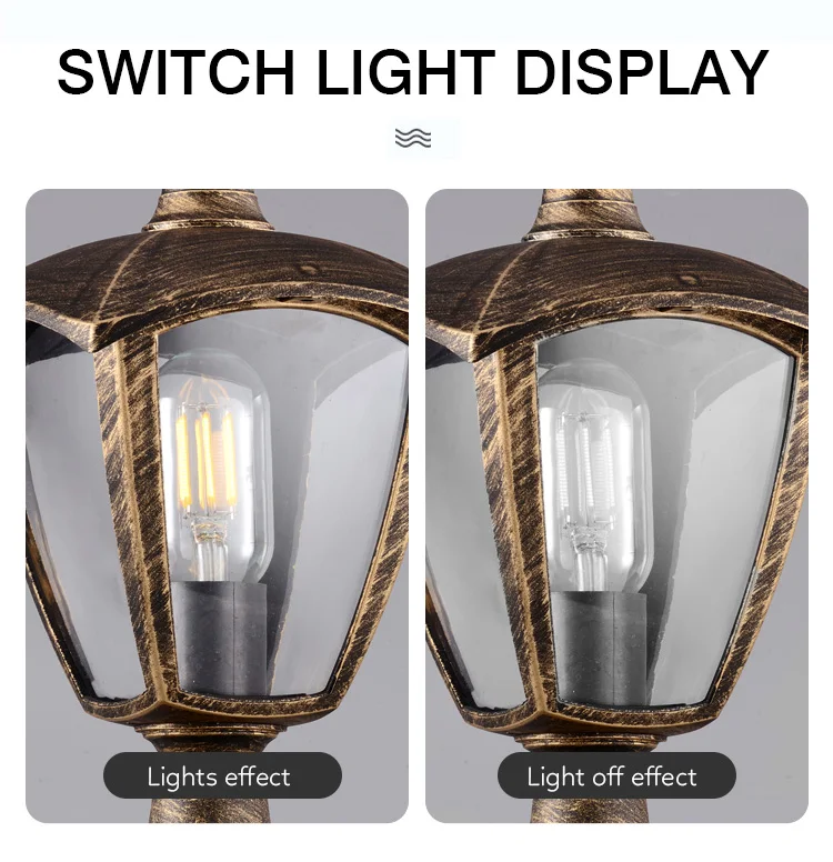 Custom Hot Sale Outdoor Lighting Waterproof Energy Saving Pillar Lights