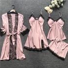 Nightdress Nightdress Ladies Lace Halter Sexy Satin Nightdress Full Set