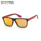 Fashionable colorful sun glasses red and yellow men sunglasses