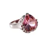 Latest 925 Sterling Silver Crystal Diamond Rings With purple Stone Designs For Girls
