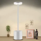 Hotel bedside table Lamp LED Rechargeable Hotel Light Aluminum LED Dinner Cordless Restaurant Table Lamp