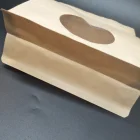 Kraft paper box bottom milk powder zip bag with window