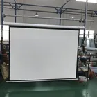 wireless remote matte white cheaper price high quality electric projection screen