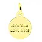 Stainless Steel Custom personalized Jewelry tags accessories Tail Chain Pendant Round Disc Charms Jewelry Making Supplies