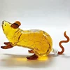 handmade custom mouse shape glass wine decanter for whisky vodka