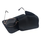 Hot selling round edge 100% polyester microfibre glasses cleaning cloth for glasses