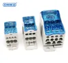 125A UKK Modular Panel Power Screw Cage Distribution Terminal Block box din rail