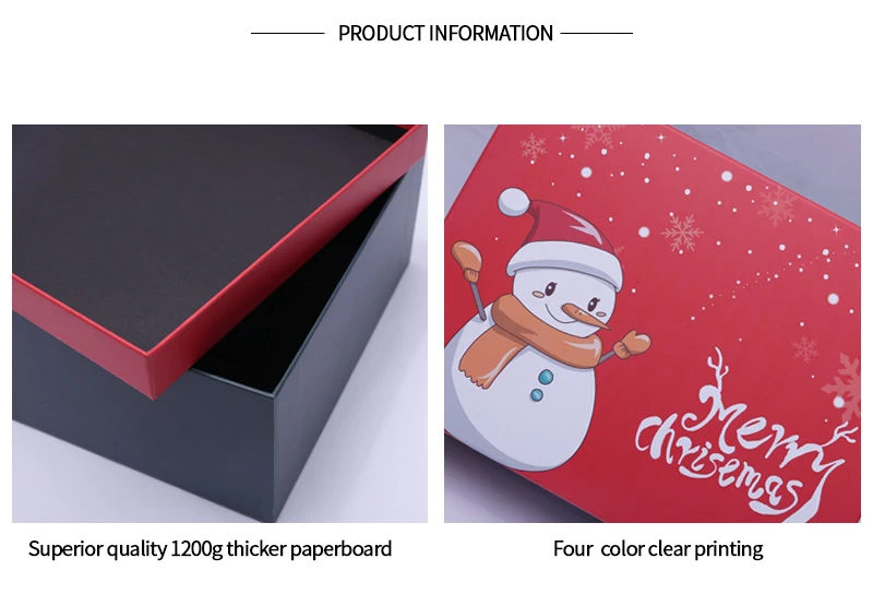 decoration to friends cardboard paper christmas packing gift box