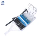 Port Din Ftth Box 8 Port 8 Port Ftth Fiber Optic Terminal Box Din Rail/network Termination Box