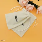 Wholesale Jewellery Makeup Custom Printing Leather Drawstring Faux Suede Jewelry Pouch Bag With Logo