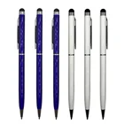 Custom Logo High Sensitive Capacitive Touch Screen Stylus metal Ballpoint Pen Colored thin body metal touch ball pen
