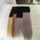Best selling remy human hair extension , easy to dye unprocessed virgin human tape hair extensions
