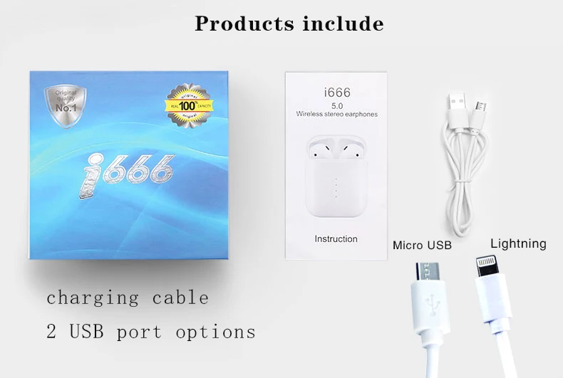 I666 Tws Blue tooth 5.0 Earbuds I12 Tws 1:1 Size pop-up Earphones Support Touch Control Charging Binaural Calling i9s i10tws - ANKUX.COM