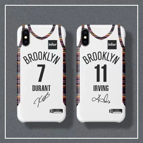 2019 de la NBA jugador de baloncesto Brooklyn Durant 7 camisetas Irving 11 Jerseys personalizados diseñado teléfono casos para iphone