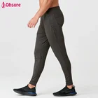 custom mens track pants stretch tapered fit nylon spandex running sweat gym pants male wholesale joggers men