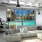 Burglar proof hurricane resistant mosquito net window with germany hardware