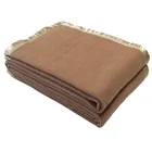 Baby Wholesale Rock 100% Organic Camel Merino Wool Blanket Plaid 100%