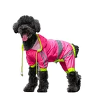 New arrival pet dog raincoat waterproof dog clothes custom rain proof clothes factory price